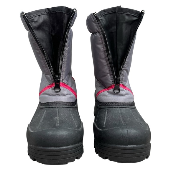 3M Thinsulate Northside Gray and Pink Kids Rain & Snow Boots - Picture 10 of 14